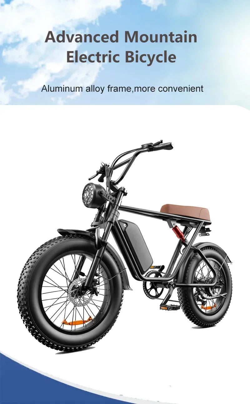 Trailhead Ranger Fat-Tire E-Bike – 750 W 48 V Adventure Model