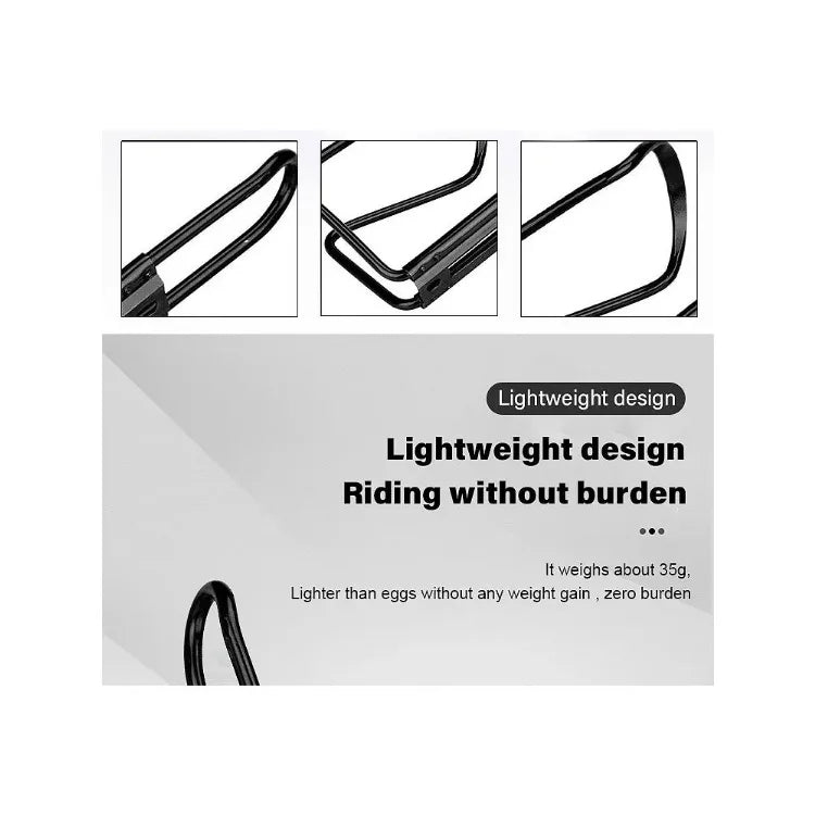 Lightweight Aluminum Folding Bike Bottle Cage — Universal Fit for Mountain, Road & Folding Bikes