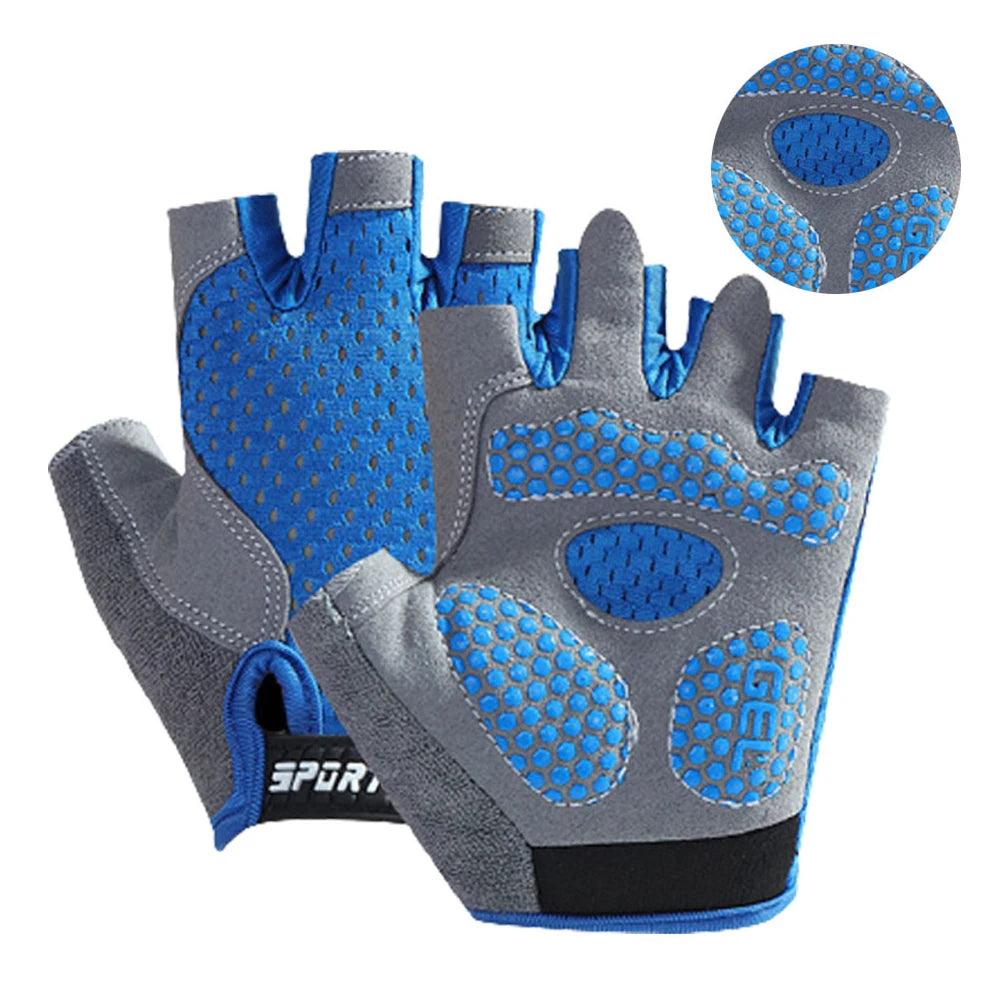 Kids Half-Finger Cycling & Sports Gloves – Anti-Slip, Adjustable, Breathable (Boys & Girls)