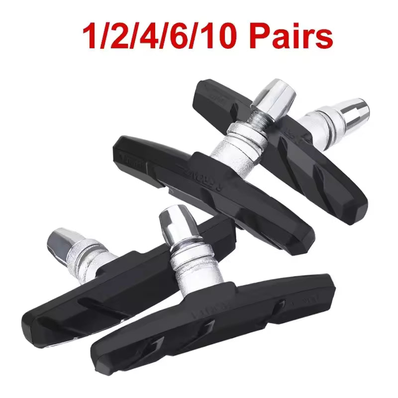Universal V-Brake Pads — 70mm Rubber Bicycle Brake Blocks (Pair)