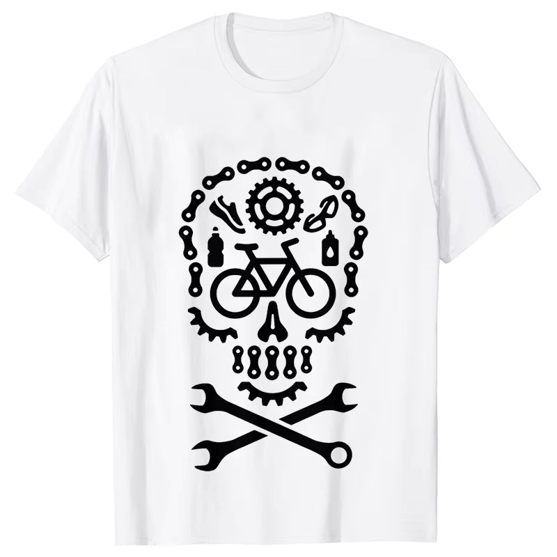 👕 Trailhead “Grease & Grit” Bike Mechanic Skull Tee