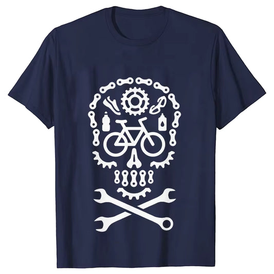 👕 Trailhead “Grease & Grit” Bike Mechanic Skull Tee