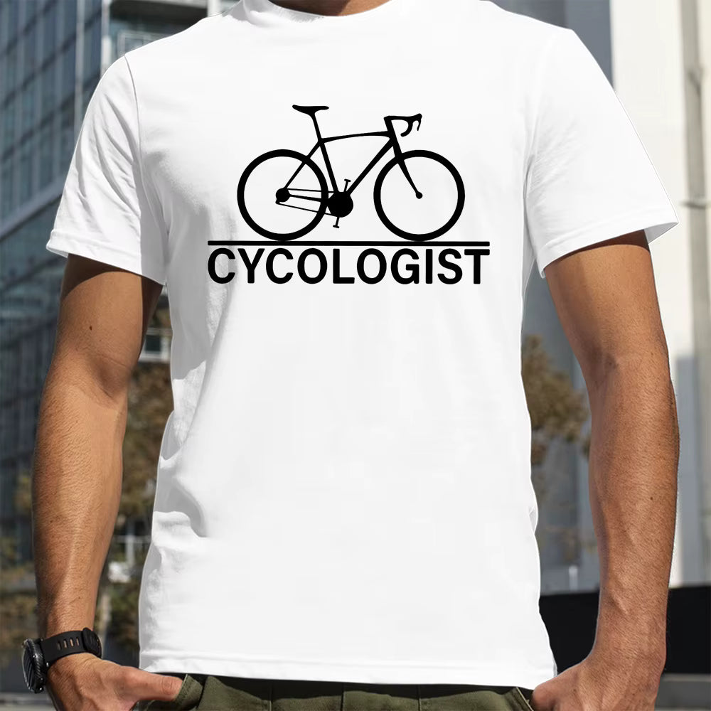 Trailhead “Cycologist” Cycling Graphic Tee – Men's Casual Bike Shirt