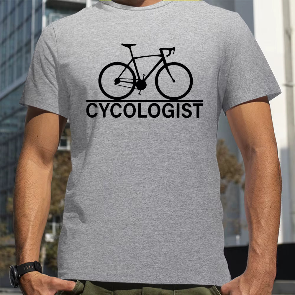Trailhead “Cycologist” Cycling Graphic Tee – Men's Casual Bike Shirt