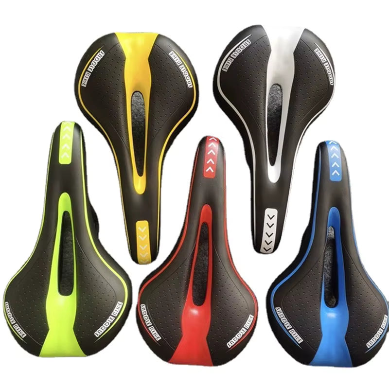 Comfort Gel Bike Saddle — Soft, Shock-Absorbing Seat for Mountain, Road & Exercise Bikes